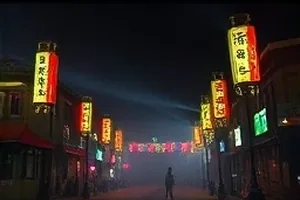 轻喜剧《海边的旧书摊》里被海风吹得翻页的旧书摊
