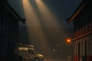 犯罪片《二号仓库》里堆满木箱的旧货运仓库内部